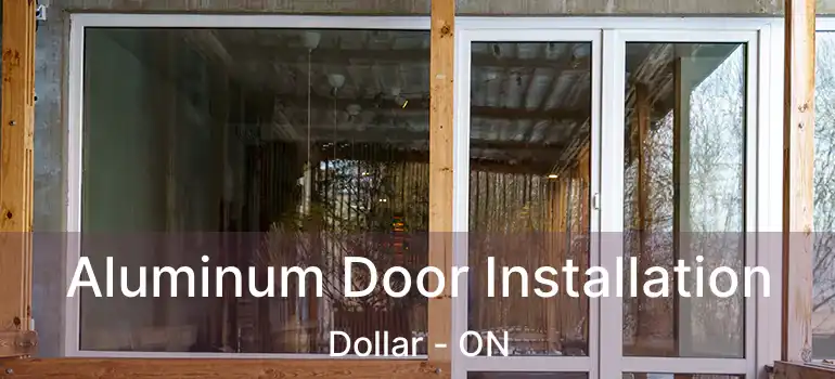  Aluminum Door Installation Dollar - ON