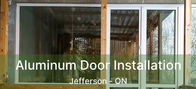  Aluminum Door Installation Jefferson - ON