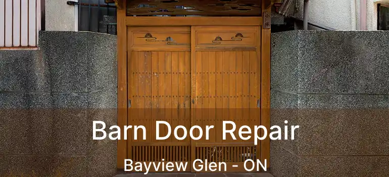  Barn Door Repair Bayview Glen - ON