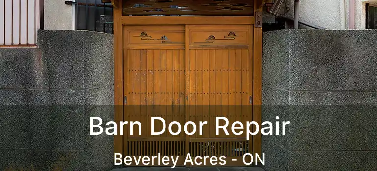  Barn Door Repair Beverley Acres - ON