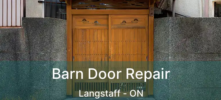  Barn Door Repair Langstaff - ON