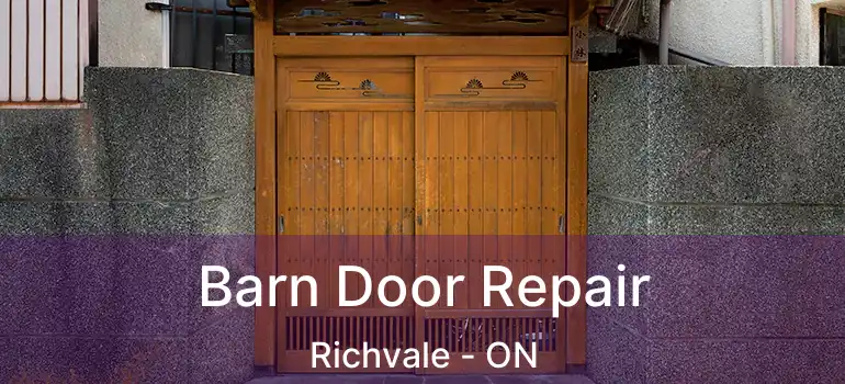 Barn Door Repair Richvale - ON