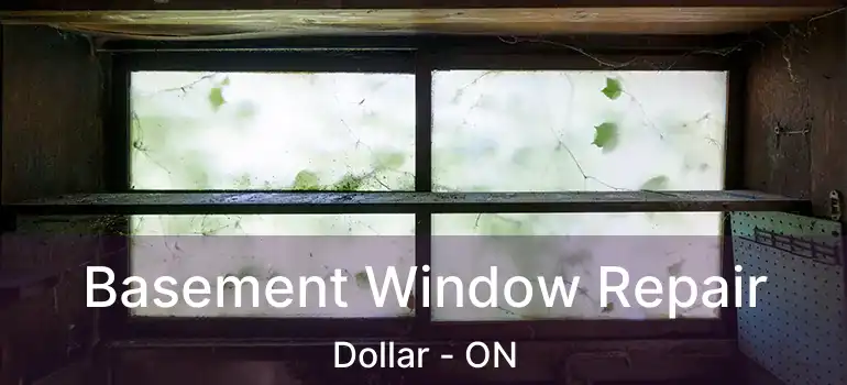  Basement Window Repair Dollar - ON