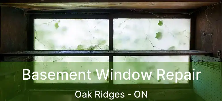  Basement Window Repair Oak Ridges - ON