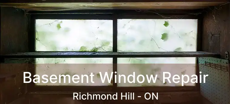  Basement Window Repair Richmond Hill - ON