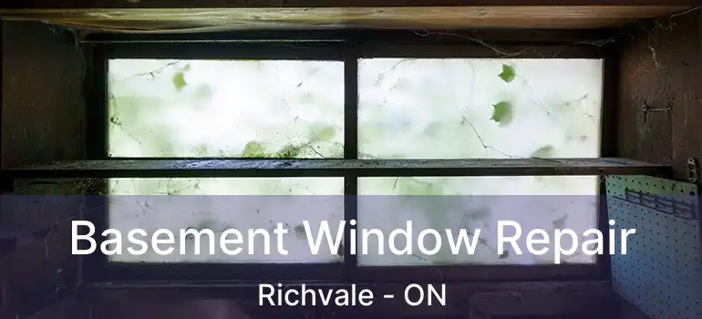 Basement Window Repair Richvale - ON