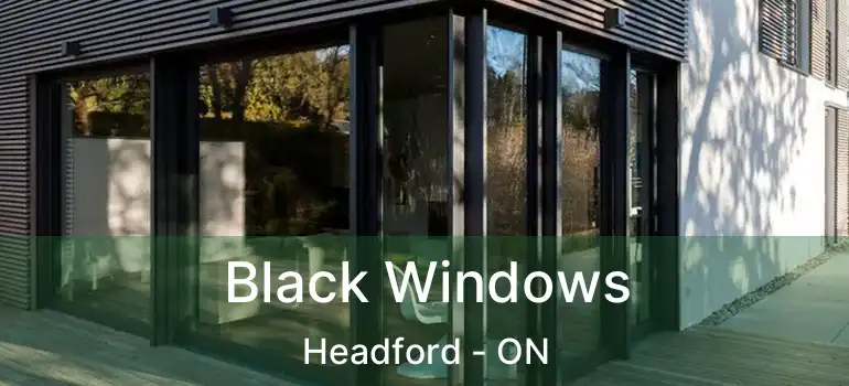  Black Windows Headford - ON