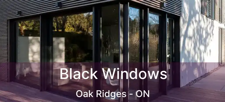  Black Windows Oak Ridges - ON