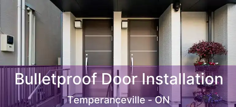  Bulletproof Door Installation Temperanceville - ON
