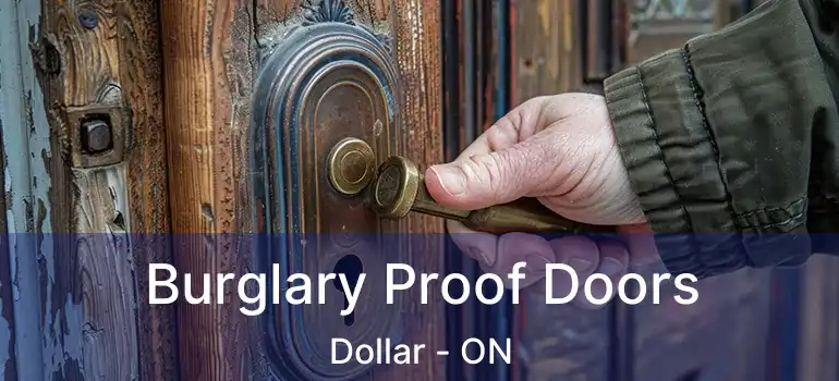  Burglary Proof Doors Dollar - ON