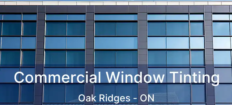  Commercial Window Tinting Oak Ridges - ON