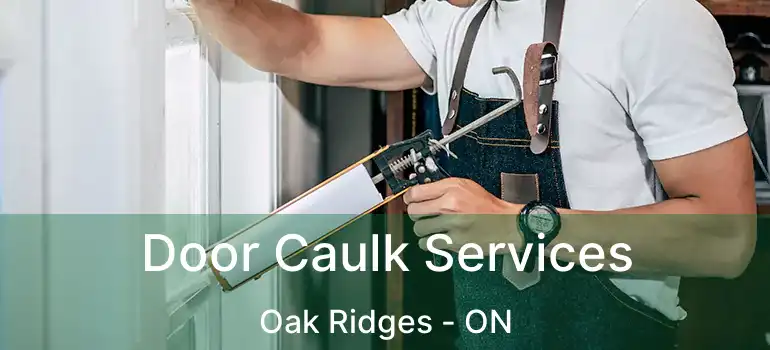  Door Caulk Services Oak Ridges - ON