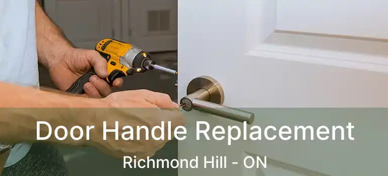 Door Handle Replacement Richmond Hill - ON