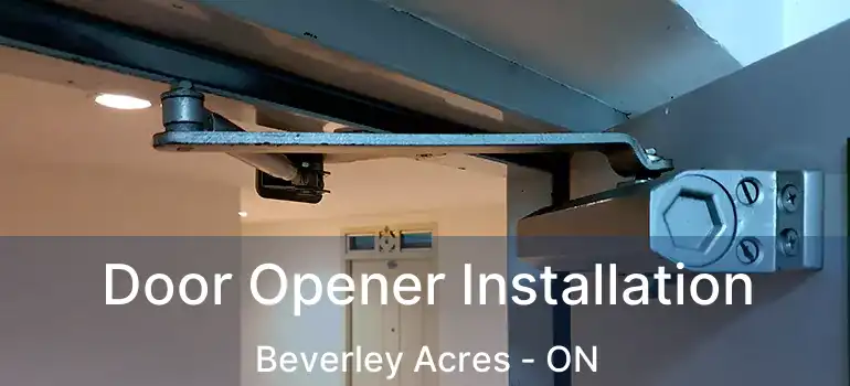  Door Opener Installation Beverley Acres - ON