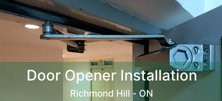  Door Opener Installation Richmond Hill - ON