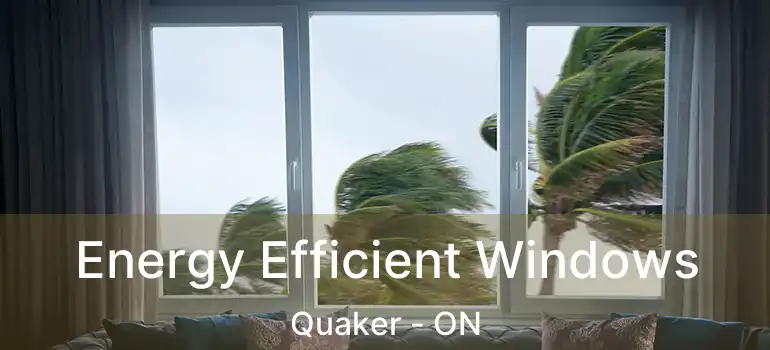  Energy Efficient Windows Quaker - ON