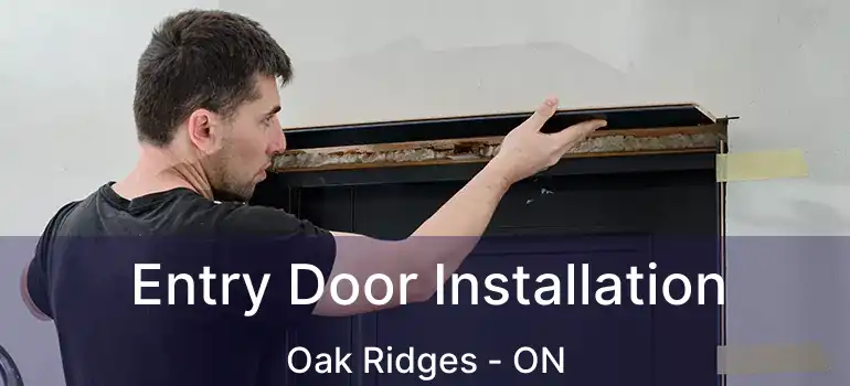  Entry Door Installation Oak Ridges - ON