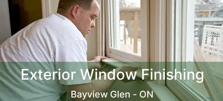  Exterior Window Finishing Bayview Glen - ON