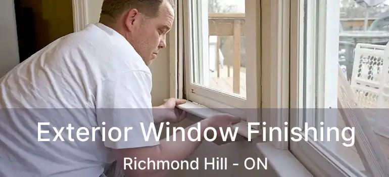 Exterior Window Finishing Richmond Hill - ON