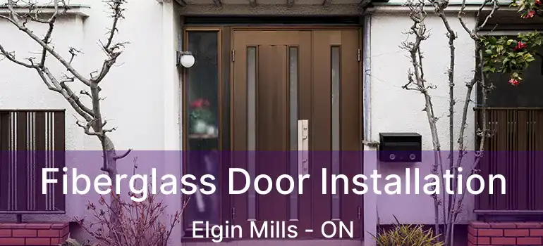  Fiberglass Door Installation Elgin Mills - ON
