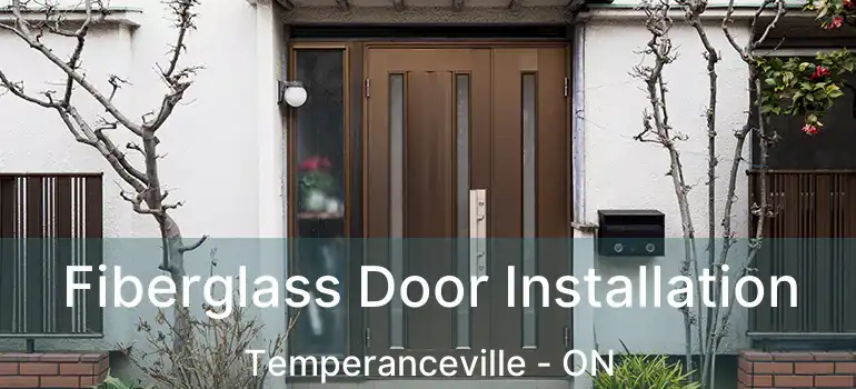  Fiberglass Door Installation Temperanceville - ON