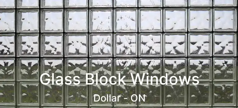 Glass Block Windows Dollar - ON