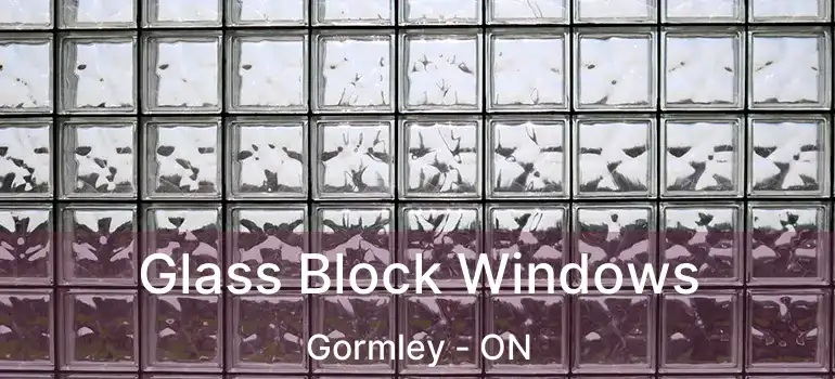  Glass Block Windows Gormley - ON