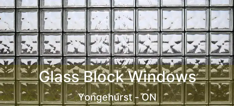  Glass Block Windows Yongehurst - ON