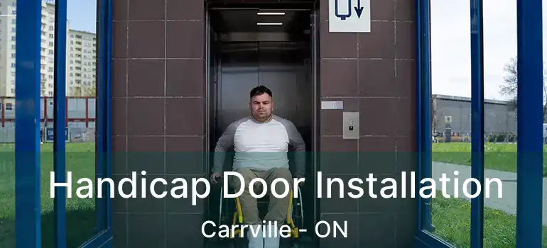  Handicap Door Installation Carrville - ON