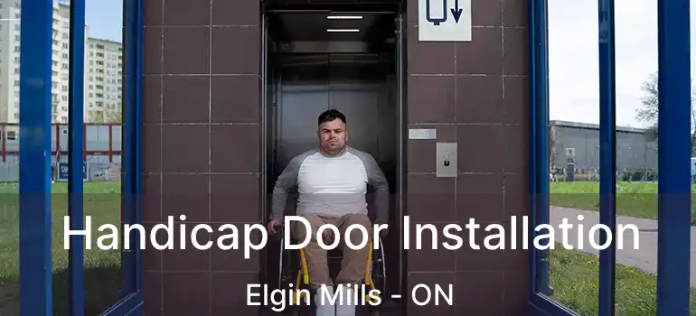  Handicap Door Installation Elgin Mills - ON