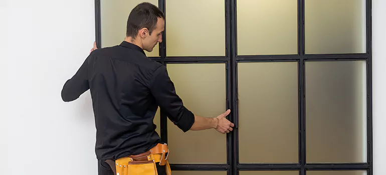 Patio French door installation in Bayview Glen, ON