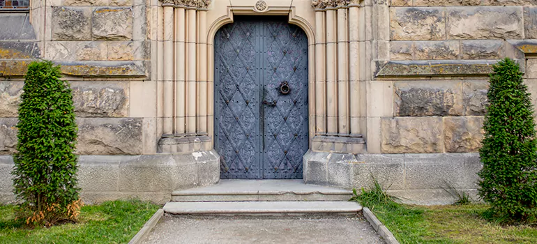 Traditional Double Front Doors in Bayview Glen, Ontario