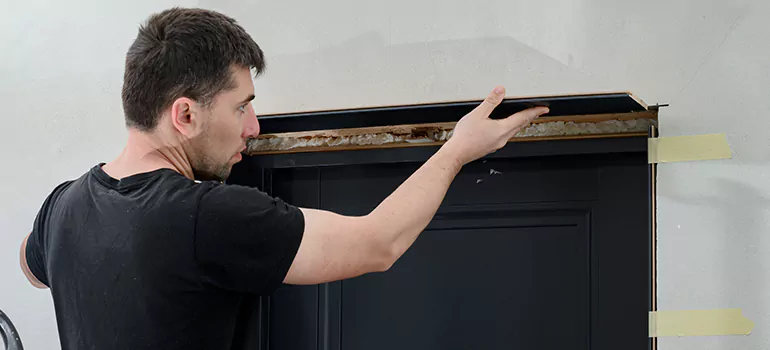 Wood Door Hole Repair in Wilcox Lake, ON
