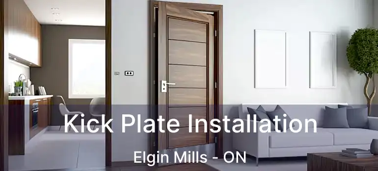  Kick Plate Installation Elgin Mills - ON