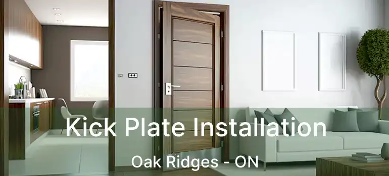  Kick Plate Installation Oak Ridges - ON