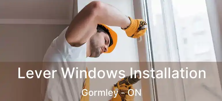  Lever Windows Installation Gormley - ON