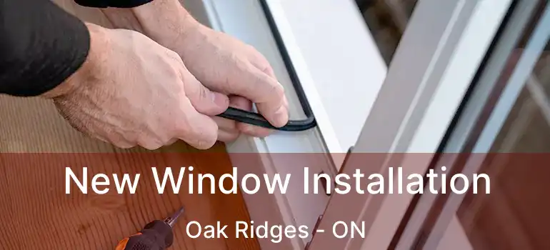  New Window Installation Oak Ridges - ON