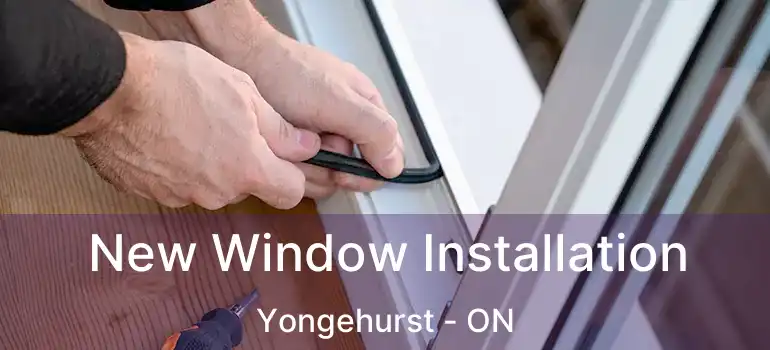  New Window Installation Yongehurst - ON