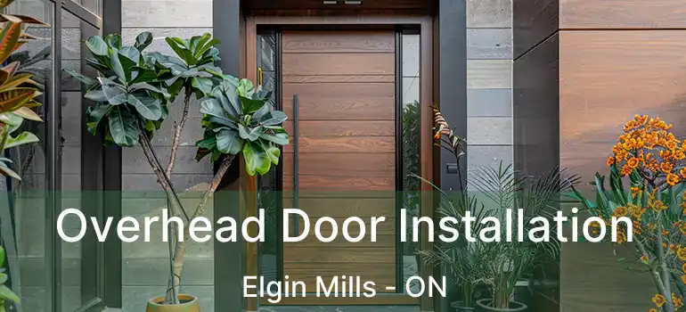  Overhead Door Installation Elgin Mills - ON