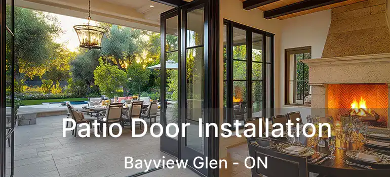  Patio Door Installation Bayview Glen - ON