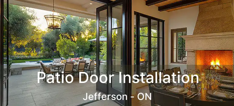  Patio Door Installation Jefferson - ON