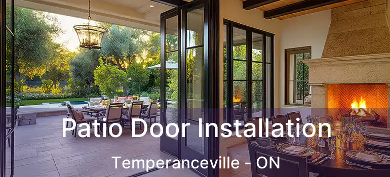  Patio Door Installation Temperanceville - ON