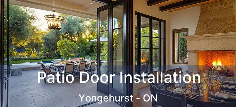  Patio Door Installation Yongehurst - ON