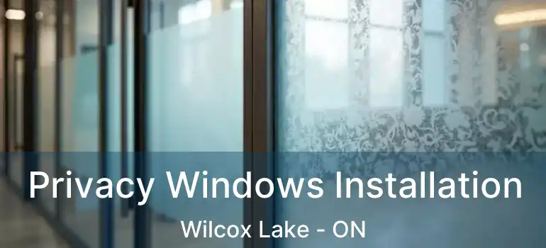  Privacy Windows Installation Wilcox Lake - ON
