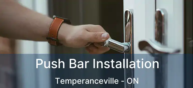  Push Bar Installation Temperanceville - ON