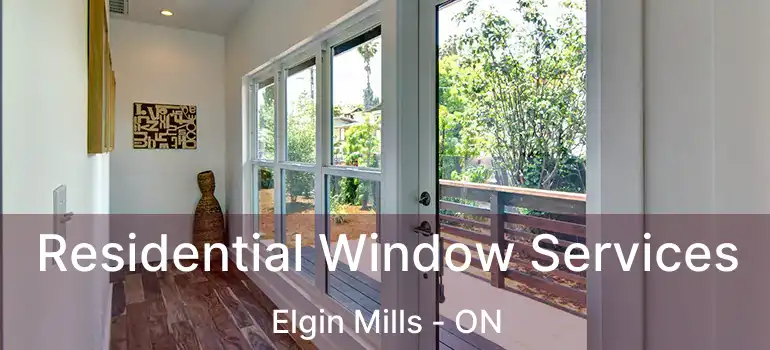  Residential Window Services Elgin Mills - ON
