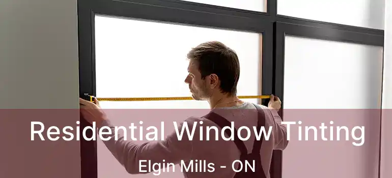  Residential Window Tinting Elgin Mills - ON