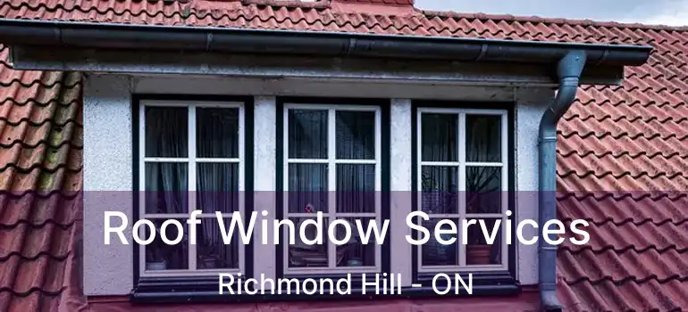  Roof Window Services Richmond Hill - ON