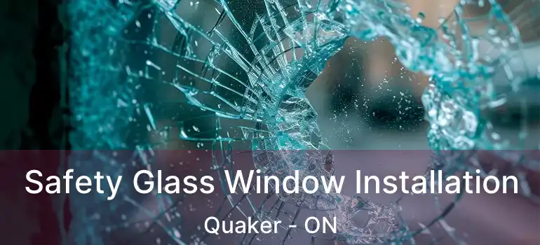  Safety Glass Window Installation Quaker - ON