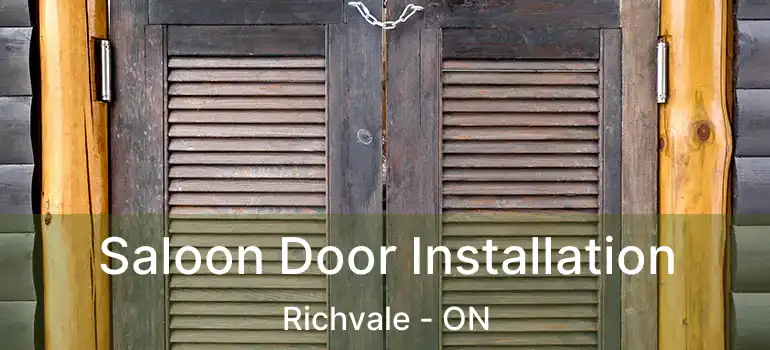  Saloon Door Installation Richvale - ON